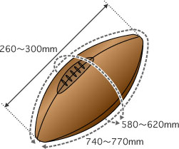 ラグビーのルール グランドとボール